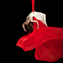 Ria Murphy aerial silk performer